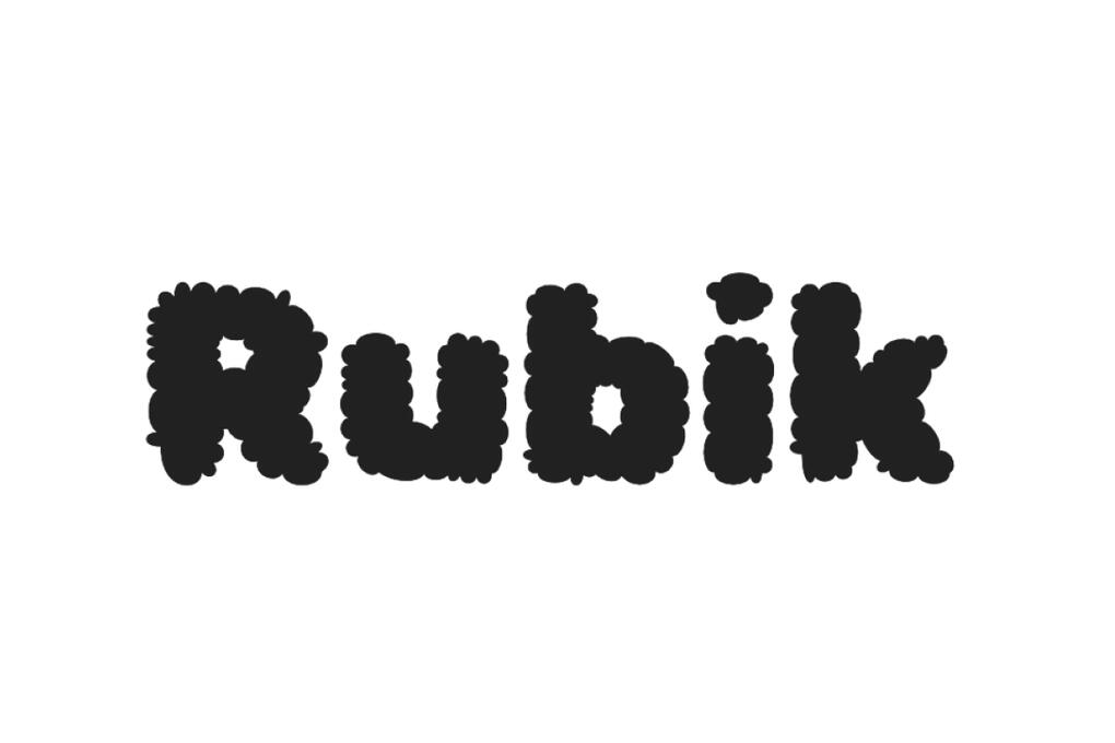 Rubik Bubbles font