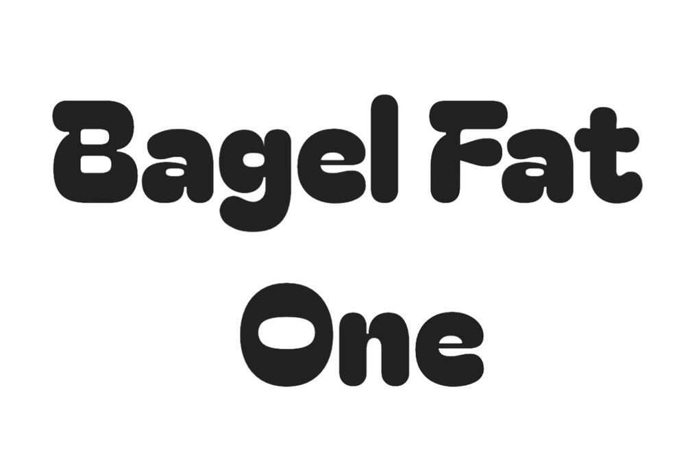 Bagel Fat One font