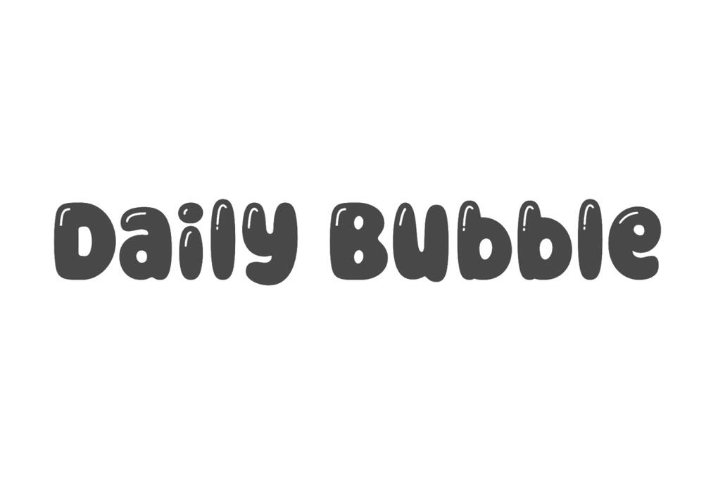 Daily Bubble font